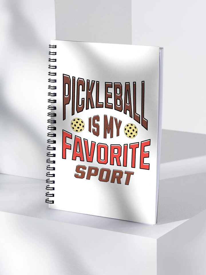 Pickleball Is My Favorite Sport Passion Spiral Notebook product image (1)
