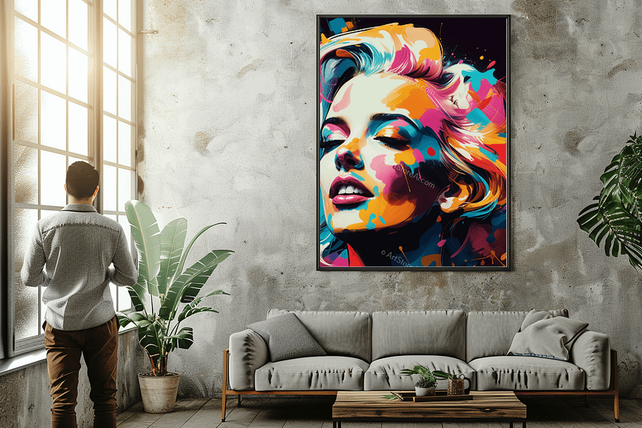 Vibrant Euphoria: An Abstract Portrait product image (3)