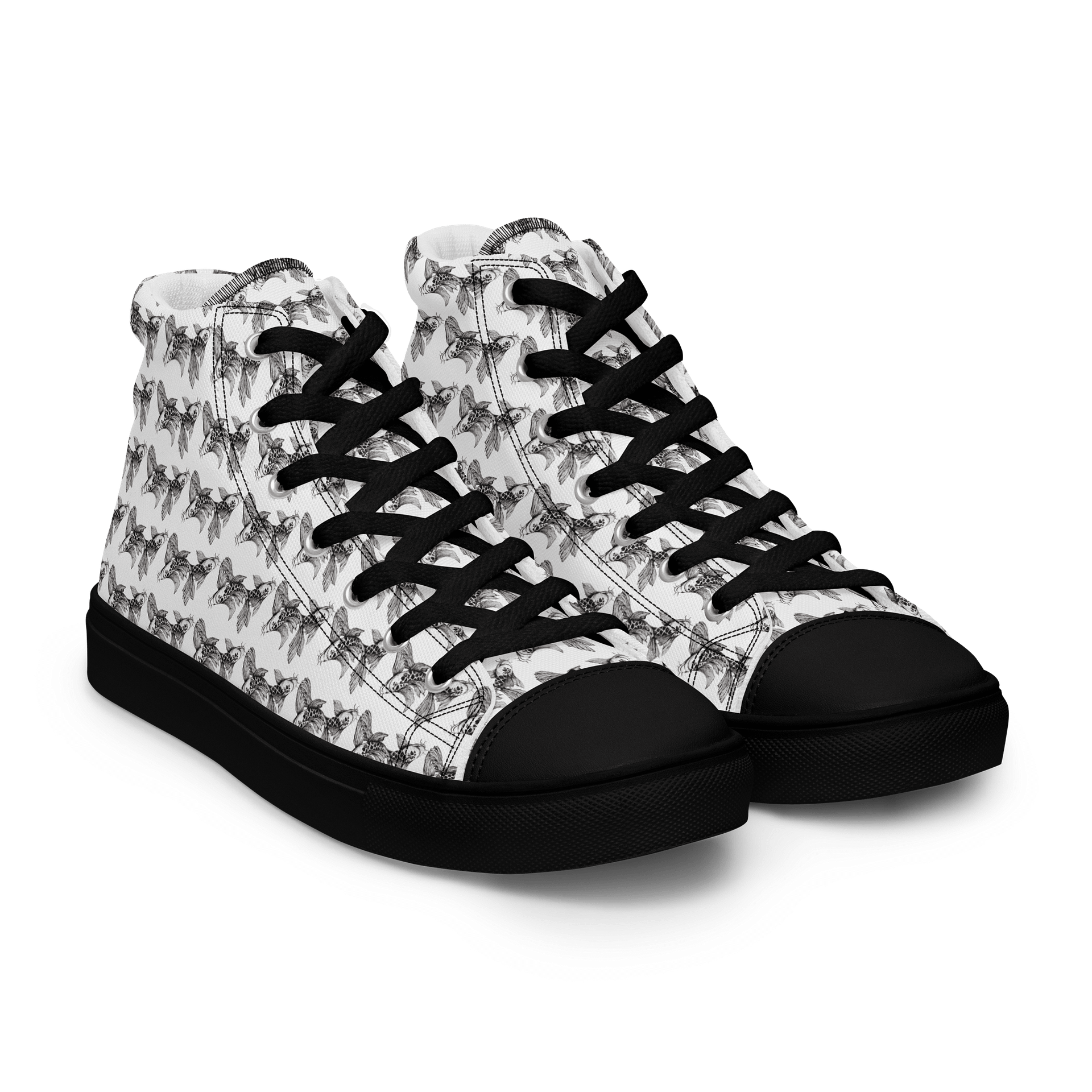 Koi Fish - Men's High Top Canvas Shoes product image (11)