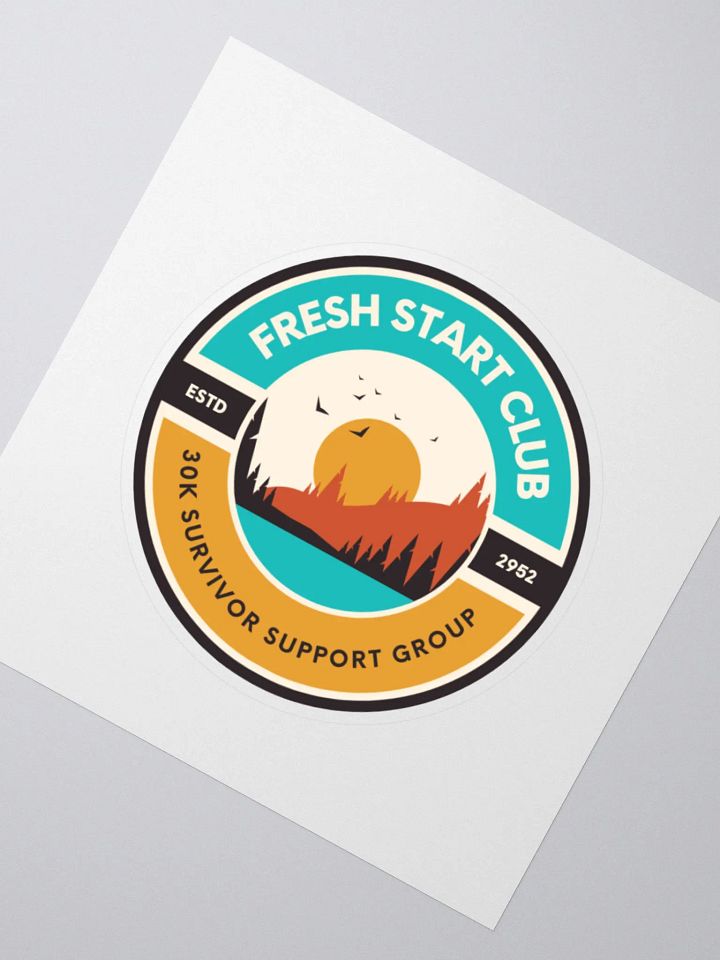 Fresh Start Club Sticker product image (3)