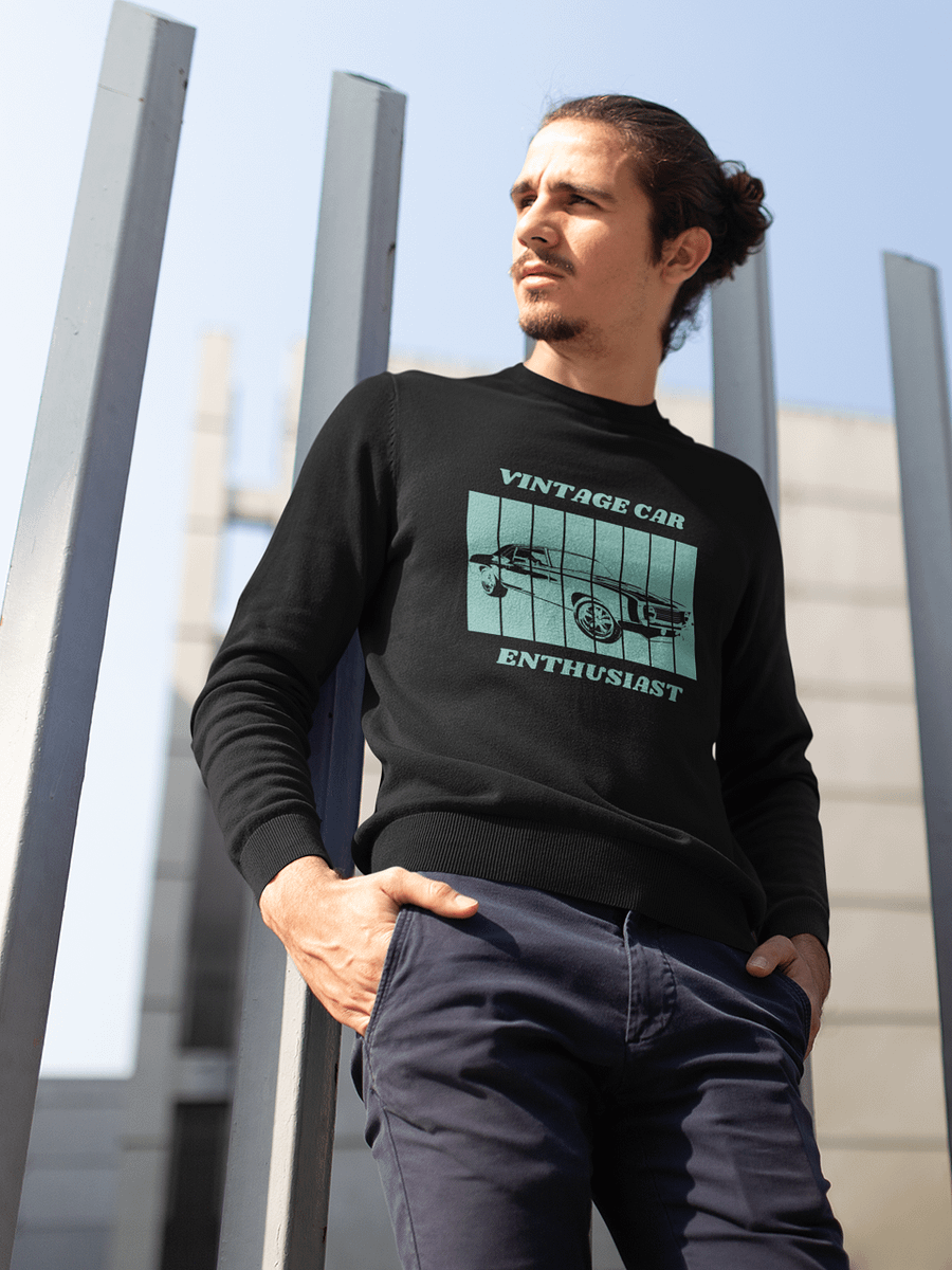 Vintage Car Enthusiast Premium Sweatshirt - Unisex product image (1)