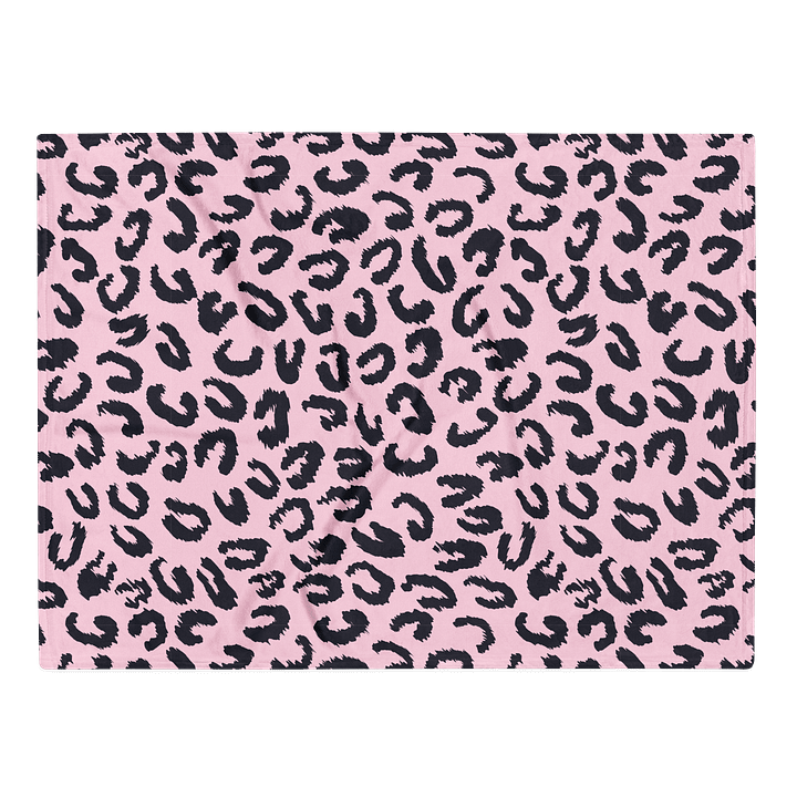 Stylish Pink Leopard Print Throw Blanket for Cozy Comfort product image (2)
