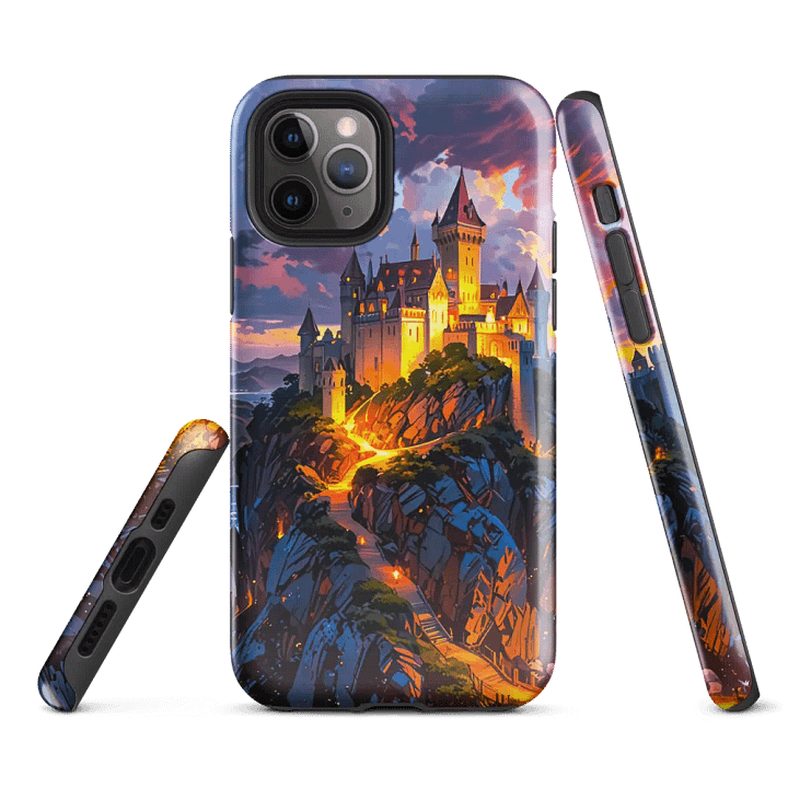 Enchanting Castle Sunset iPhone Case product image (3)