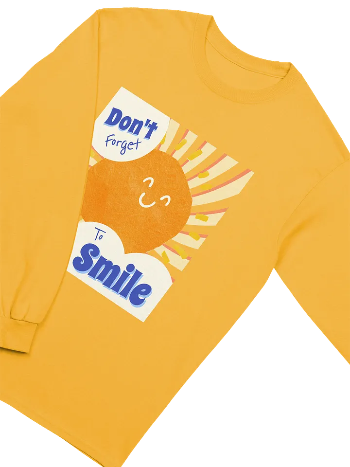 'Don't forget to smile' Unisex Long Sleeve T-Shirt product image (2)
