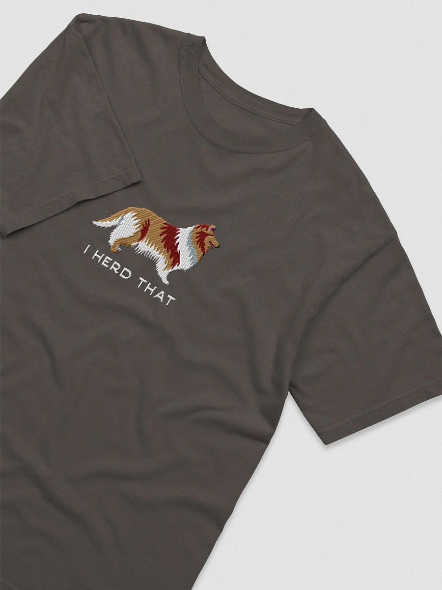 I Herd That T-Shirt(Embroidered) of a Rough Collie product image (6)