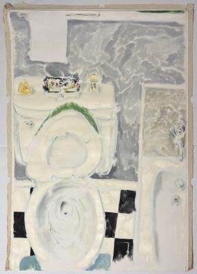 Toilet (1987) (58" x 75") Rolled Canvas Original product image (1)