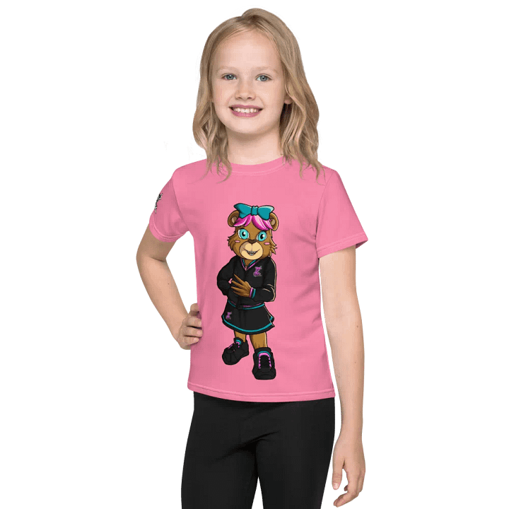 Standing Standing Girl Bear All-Over Print Kids Crew Neck T-Shirt product image (1)