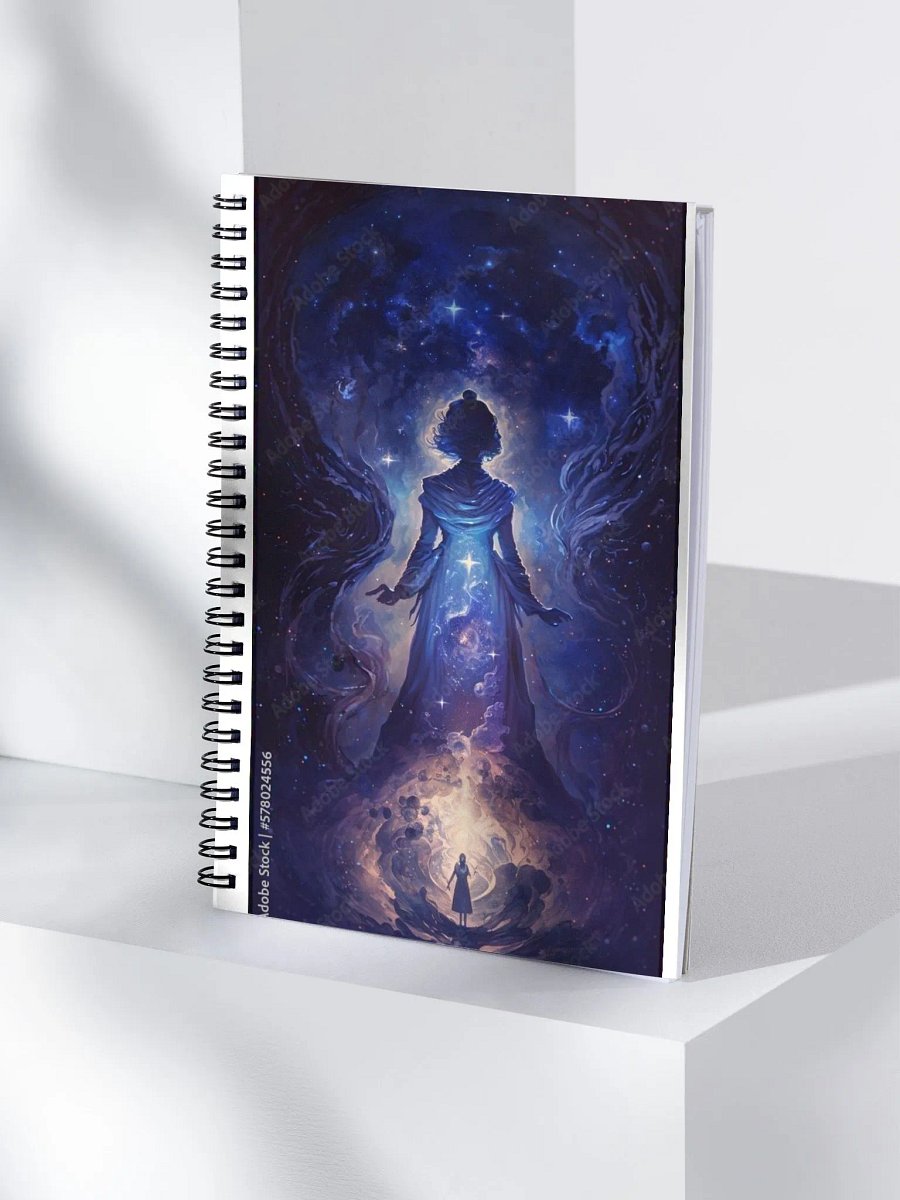 The Miracle wolf and spiritual wolf feather notebook product image (4)