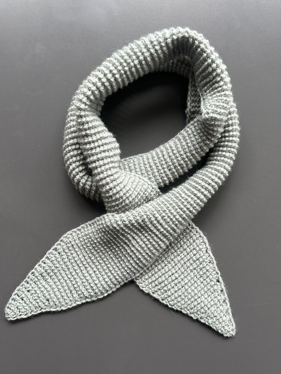 Easy Tunisian Crochet Skinny Scarf PDF Pattern product image (5)