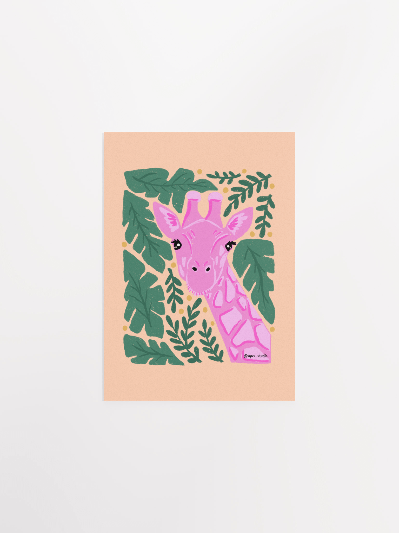 Pink Giraffe in a Jungle product image (1)