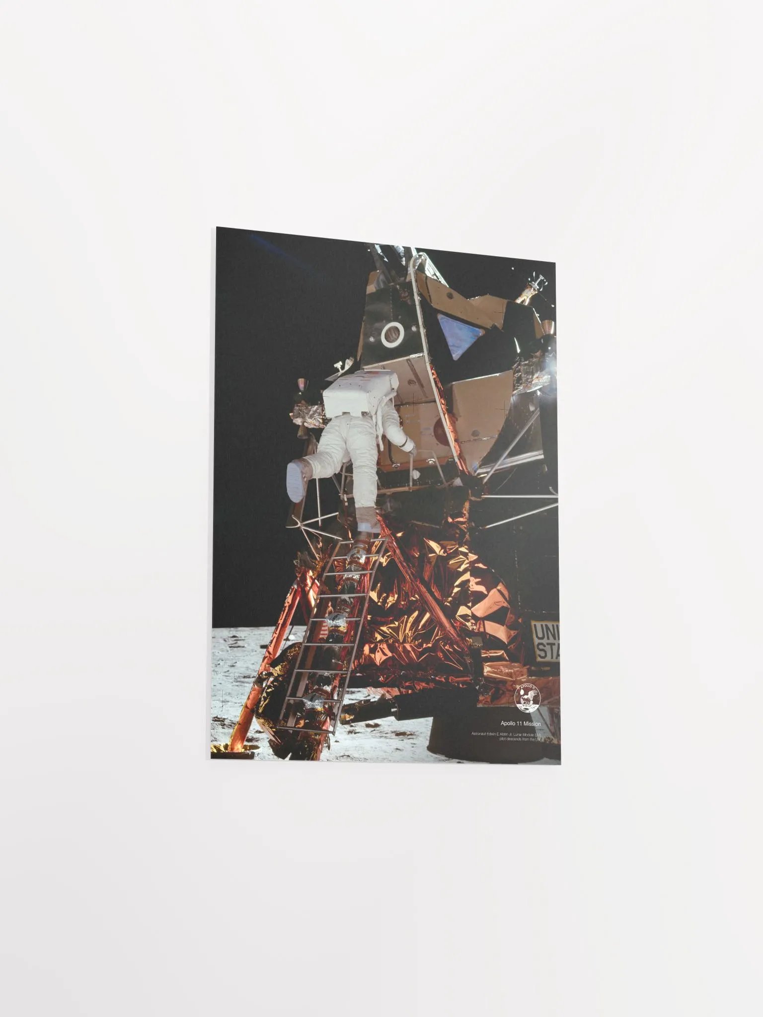 NASA Apollo 11: Edwin Aldrin and Lunar Module, 1969 — space poster, space art, photo poster, NASA print, space wall decor product image (9)