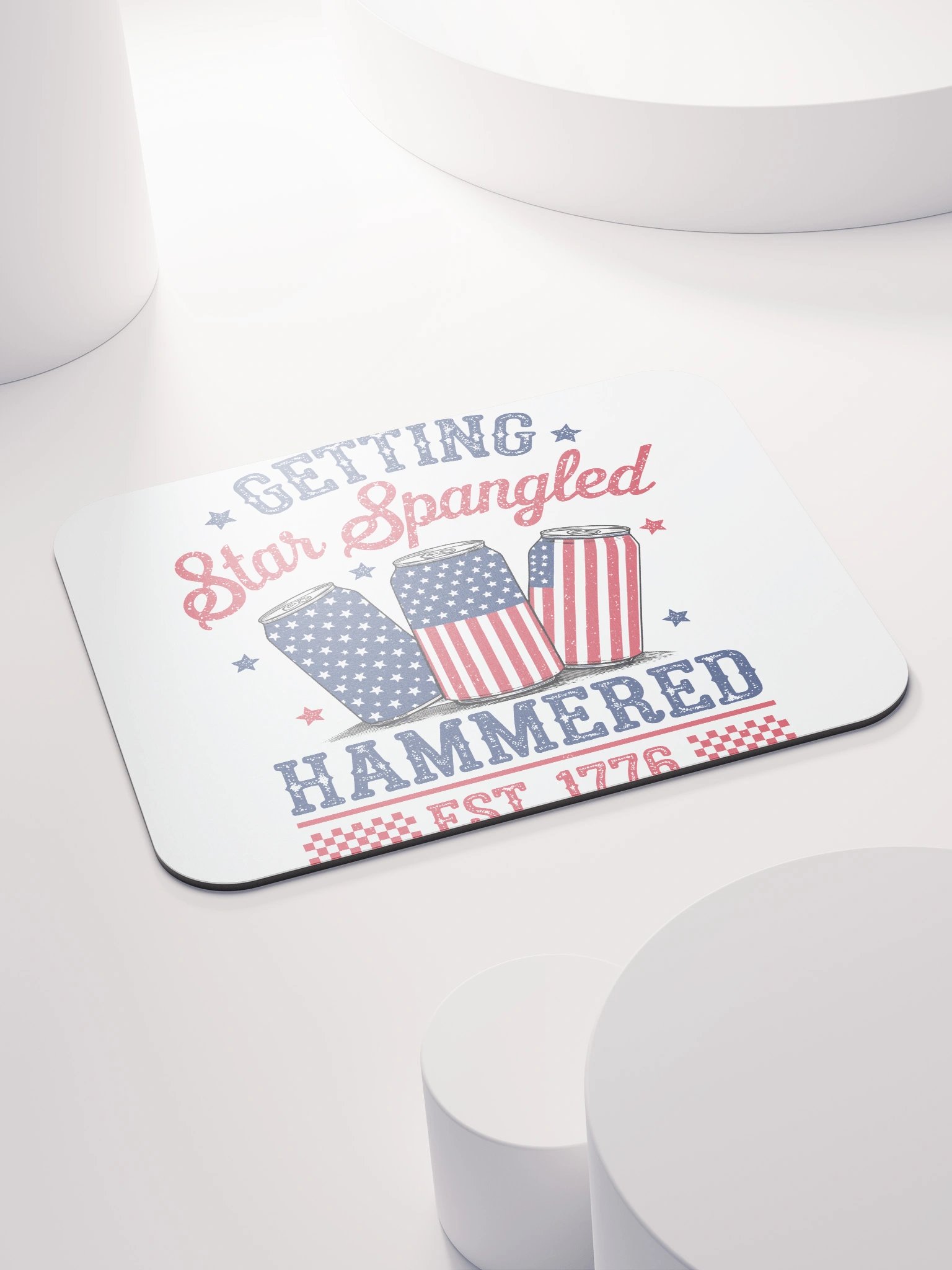 Star Spangled Hammered Mouse Pad product image (4)