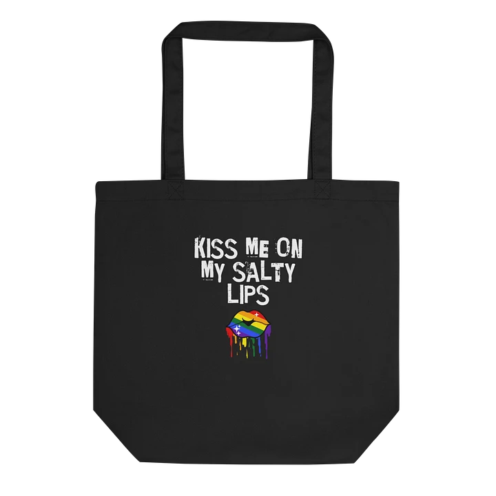 LGBTQ+ Bag Kiss Me On My Salty Lips Rainbow (black) product image (1)