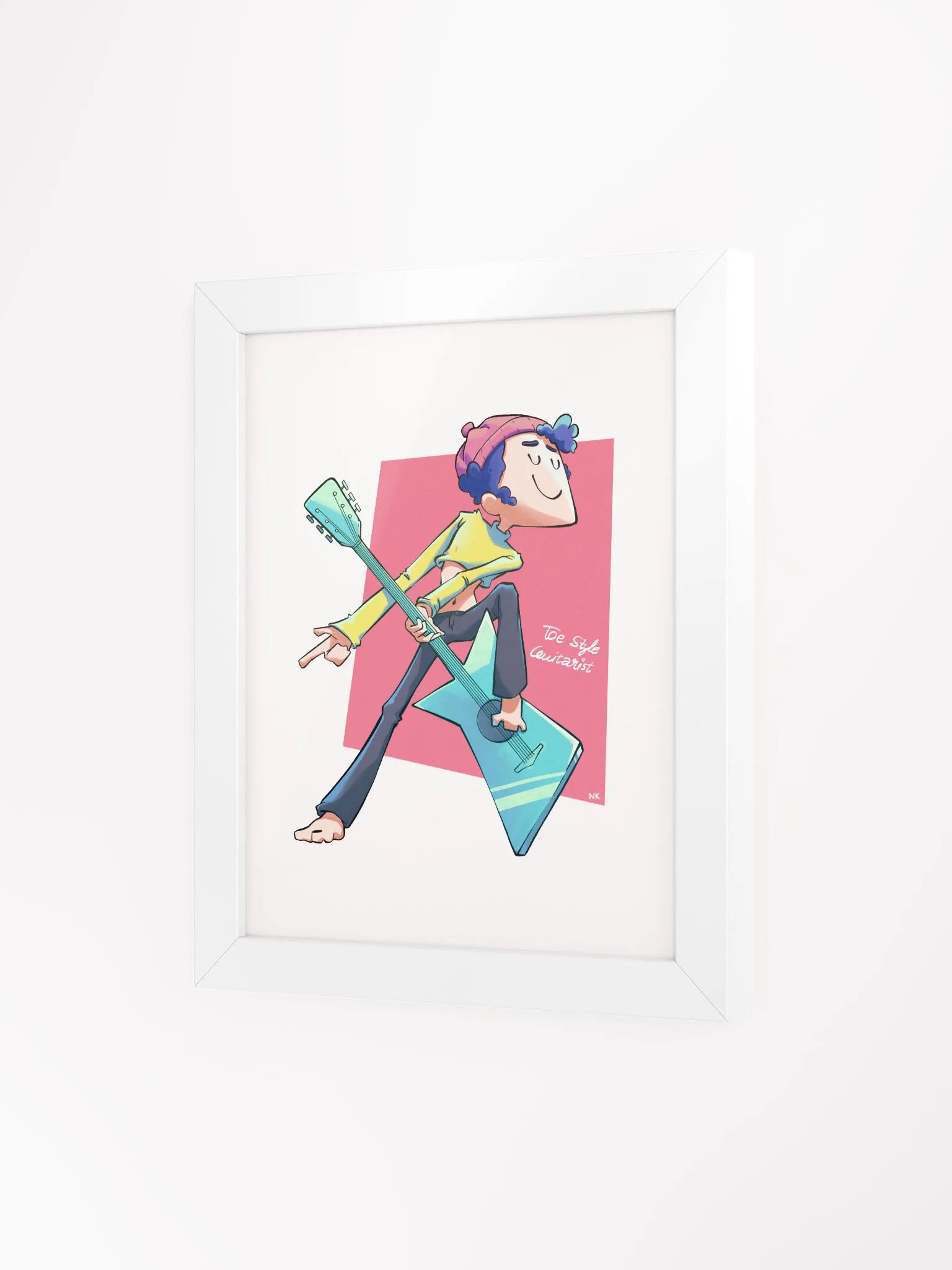 Toe Style Guitarist | Frame Matte Poster product image (20)