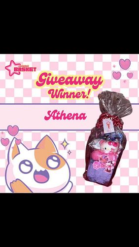 Congratulations to Athena! The winner of DokiDoki Basket’s first giveaway campaign. Thankyou for supporting and sharing our b...