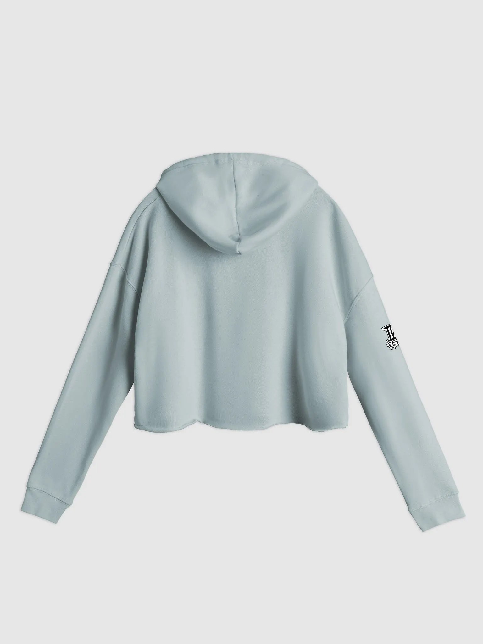 Sitting Girl Bear Independent Trading Co. Women’s Lightweight Cropped Hoodie product image (2)