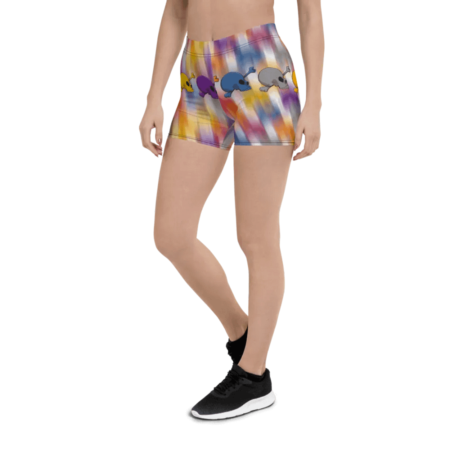 Whimsical Skulls All-Over Print Shorts product image (5)