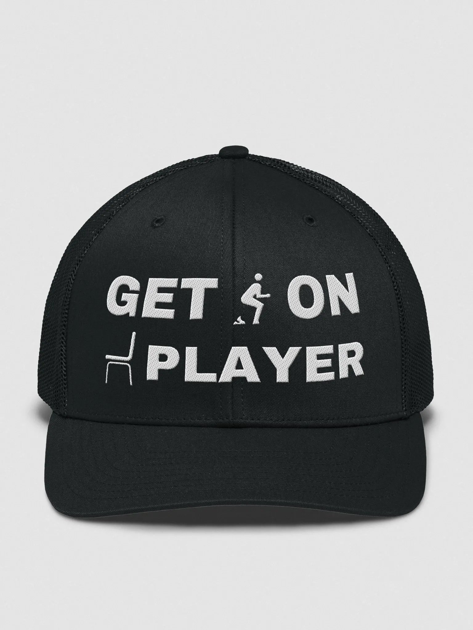 "Get s*** on" (light text) Trucker Hat product image (8)