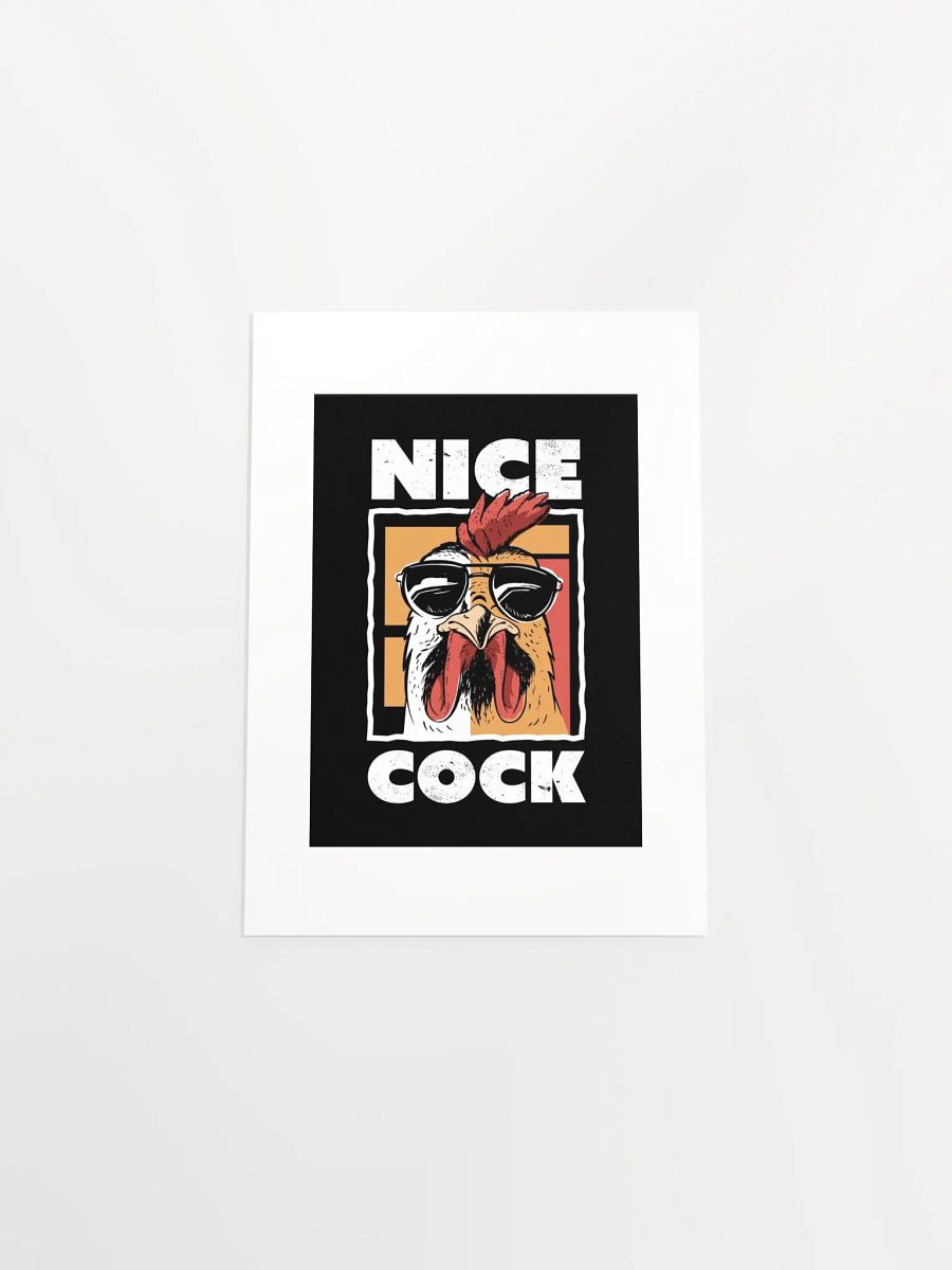 NICE COCK - Illustrated Rooster Poster product image (4)