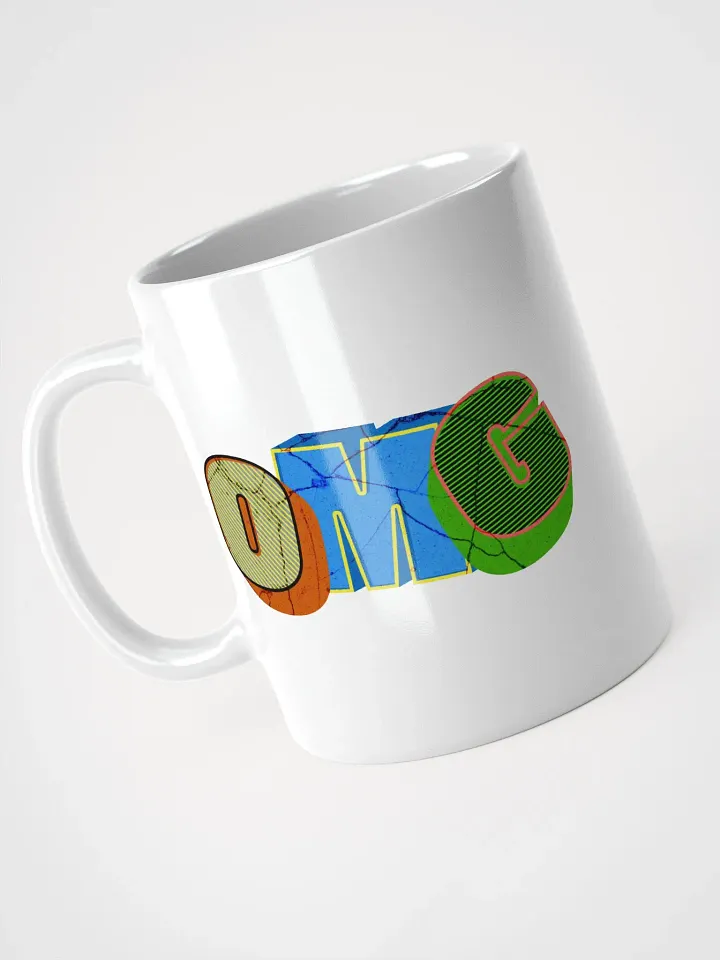 OMG Typography White Glossy Mug product image (2)