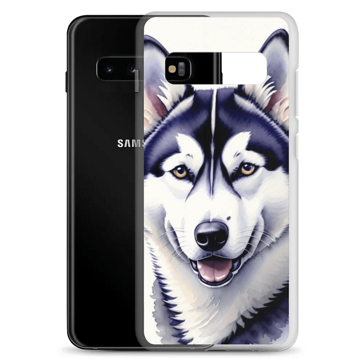 Smiling Husky Clear Samsung® Case product image (20)