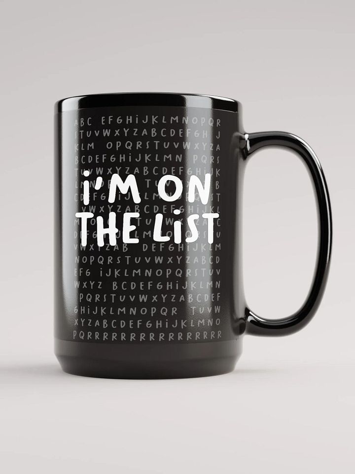 The List Black Mug (15oz) product image (2)