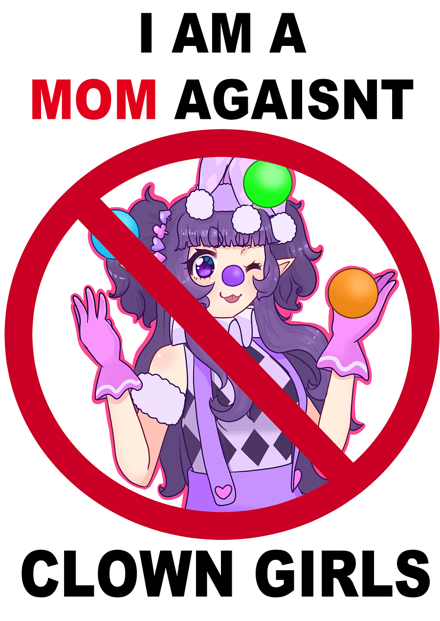 I Am A MOM Agaisnt Clown Girls product image (5)