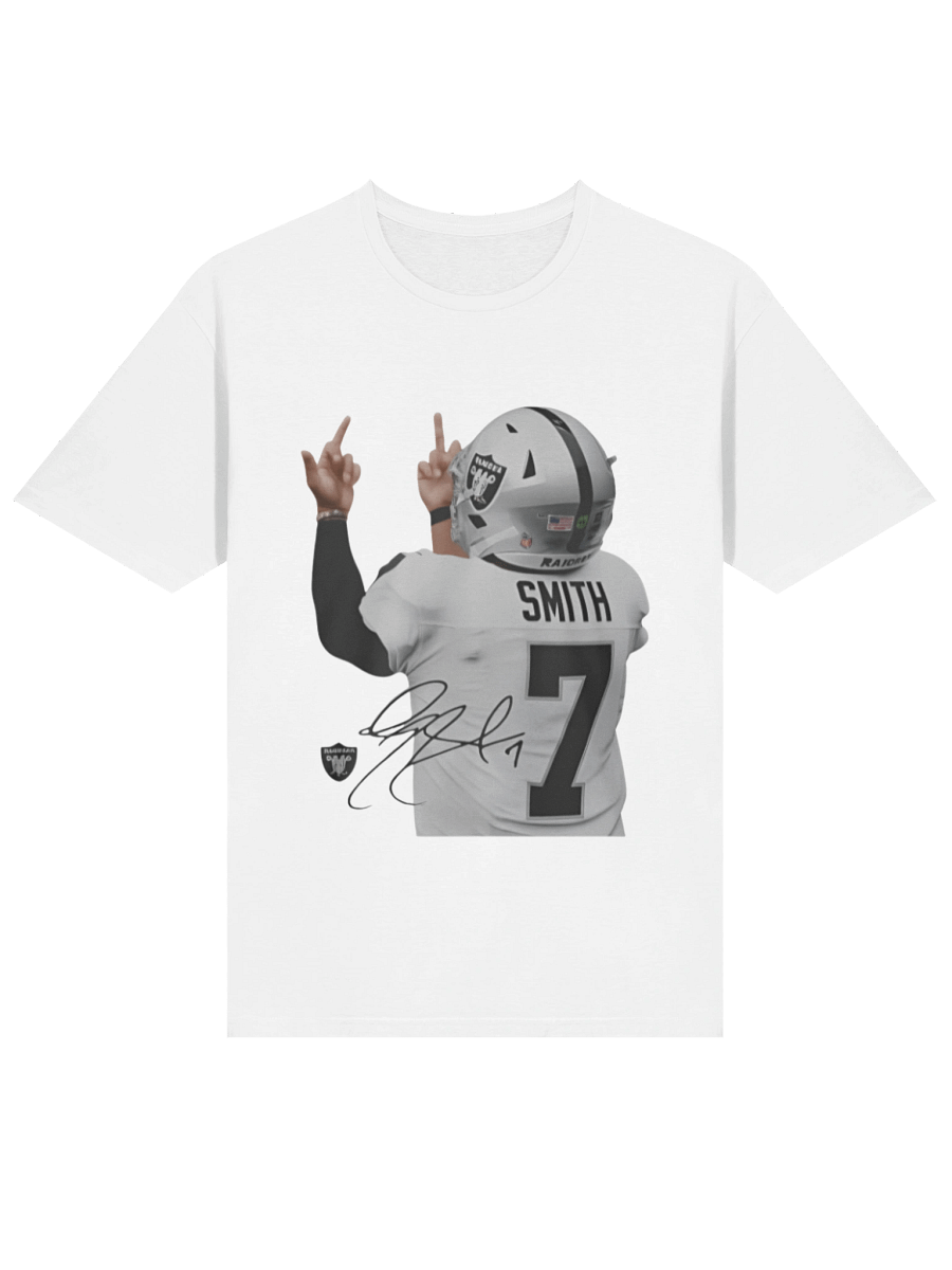 Geno Smith Middle Finger Las Vegas Raiders Signature Shirt product image (2)