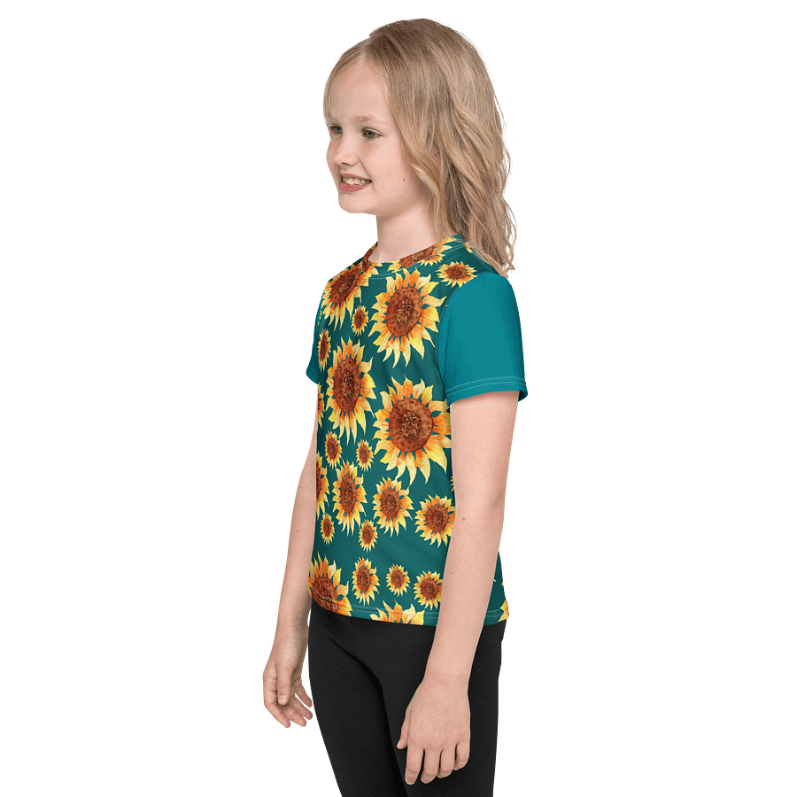 Sunflower Dreams Kids Crew Neck Tee product image (4)