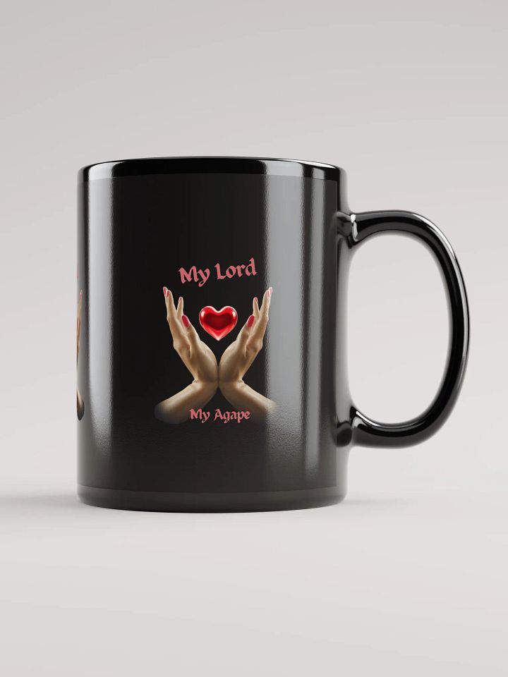 My Lord, My Agape Black Glossy Mug product image (1)