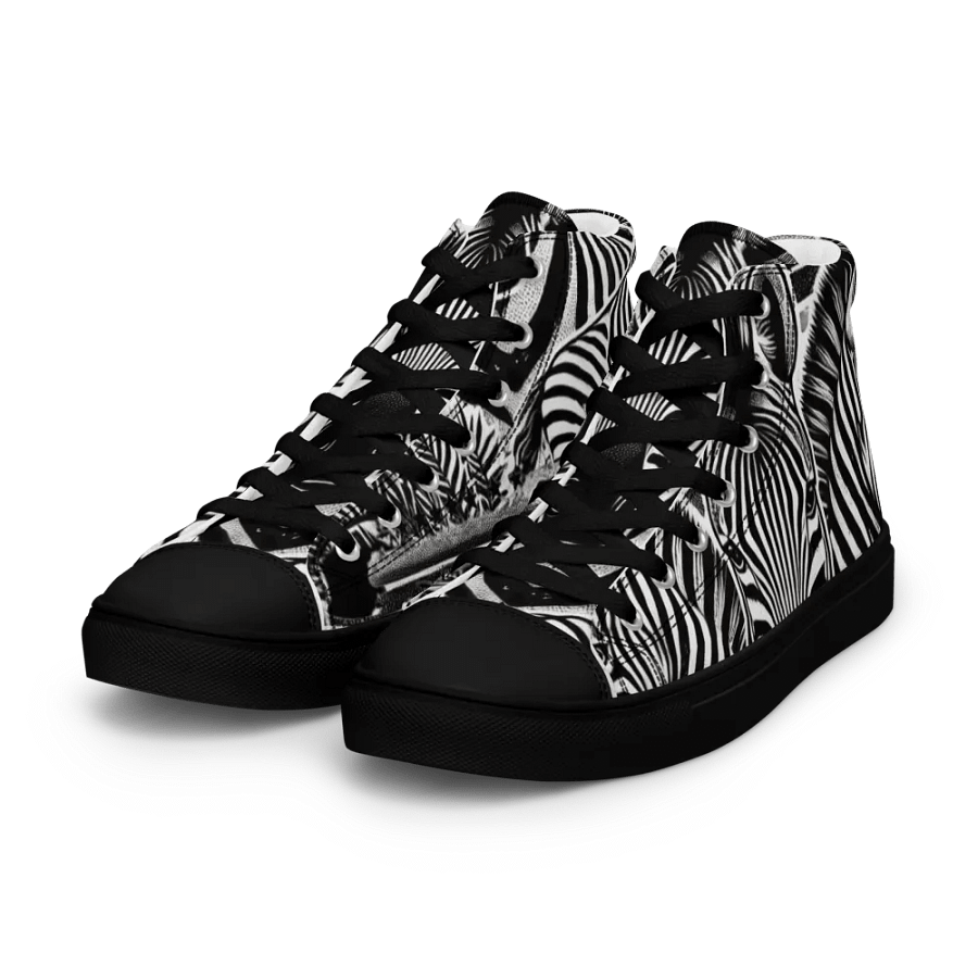 Zebra Dreams High Top Canvas Shoes product image (7)