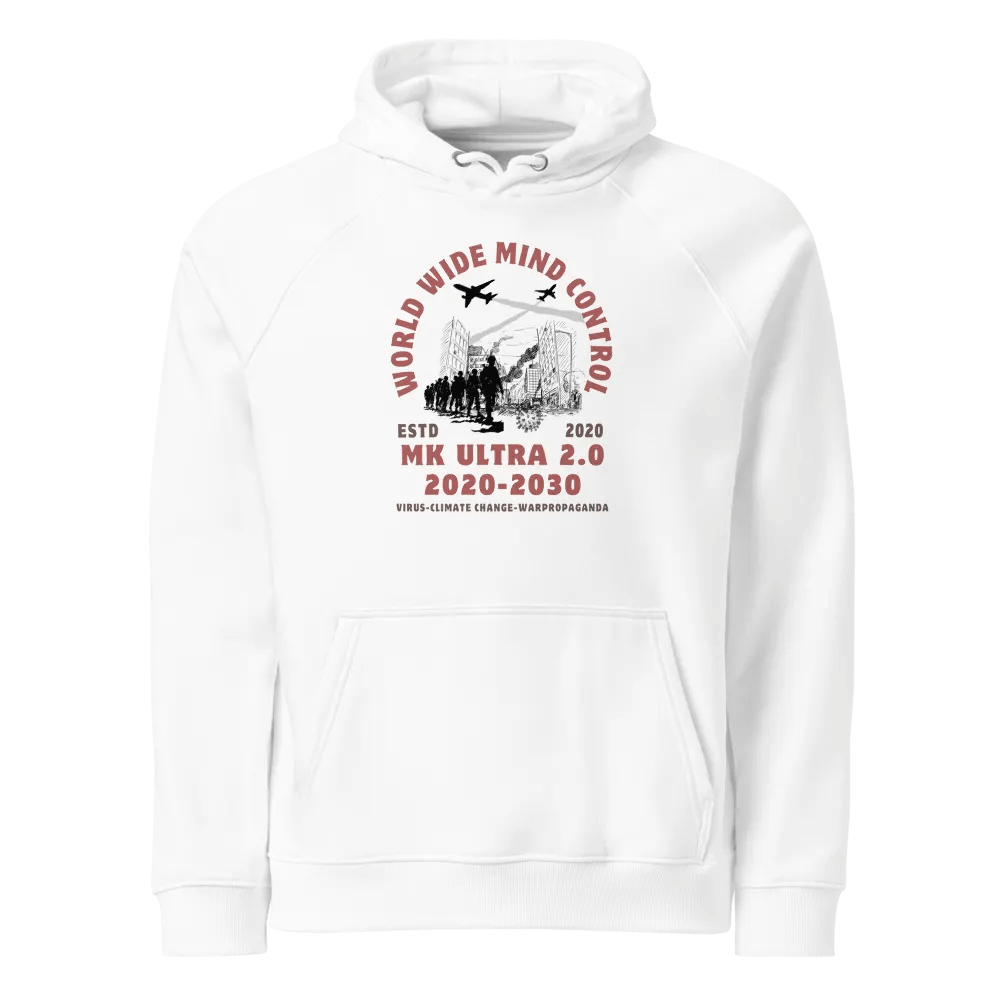 World Wide Mind Control - MK Ultra 2.0 - Organic Cotton Hoodie product image (1)