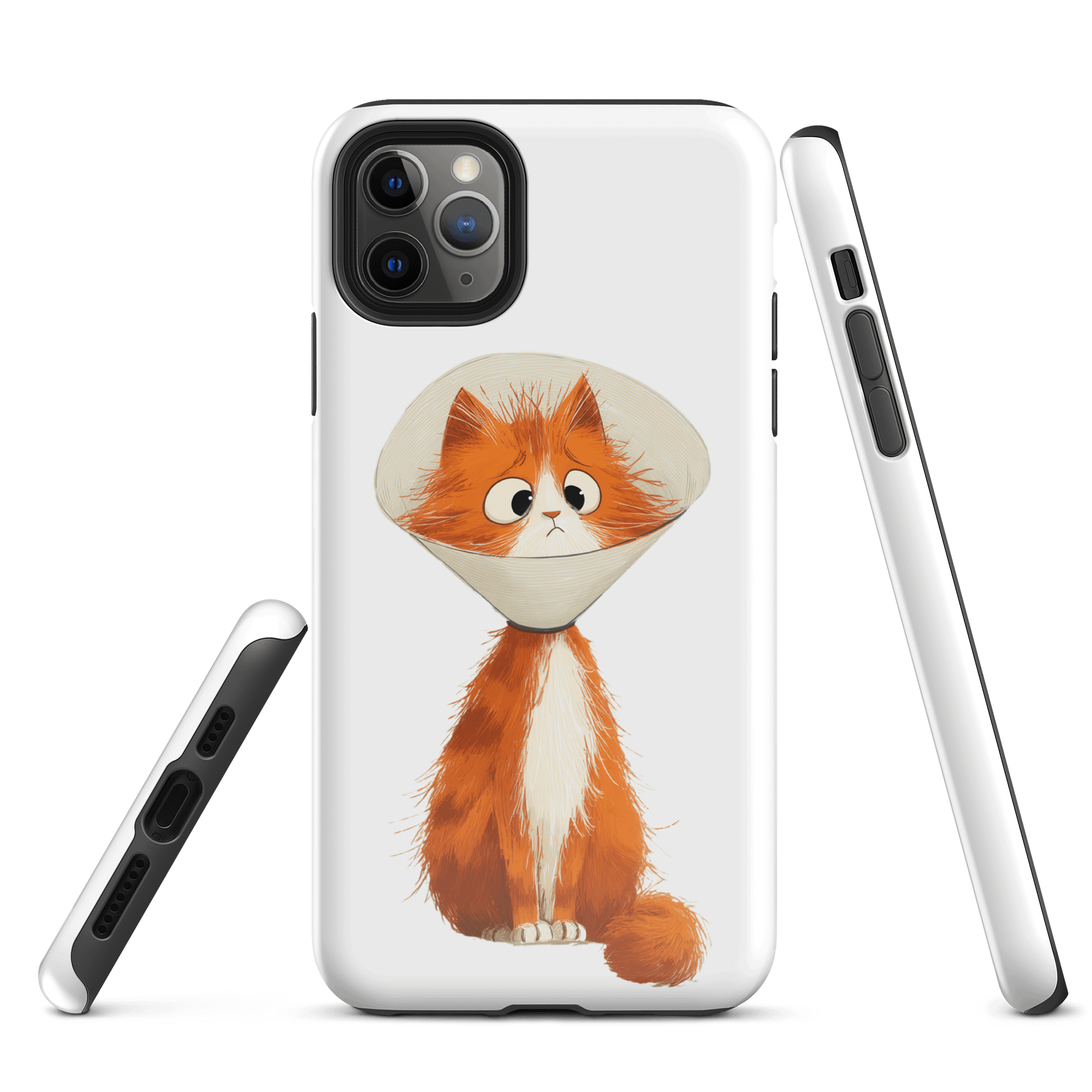 Sad Kitty Cone Collar iPhone® Tough Case product image (3)
