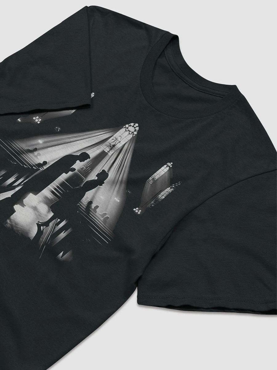 Sacred Noir: Whispered Vows in Light and Shadow (Front Print Womens Tee) product image (2)