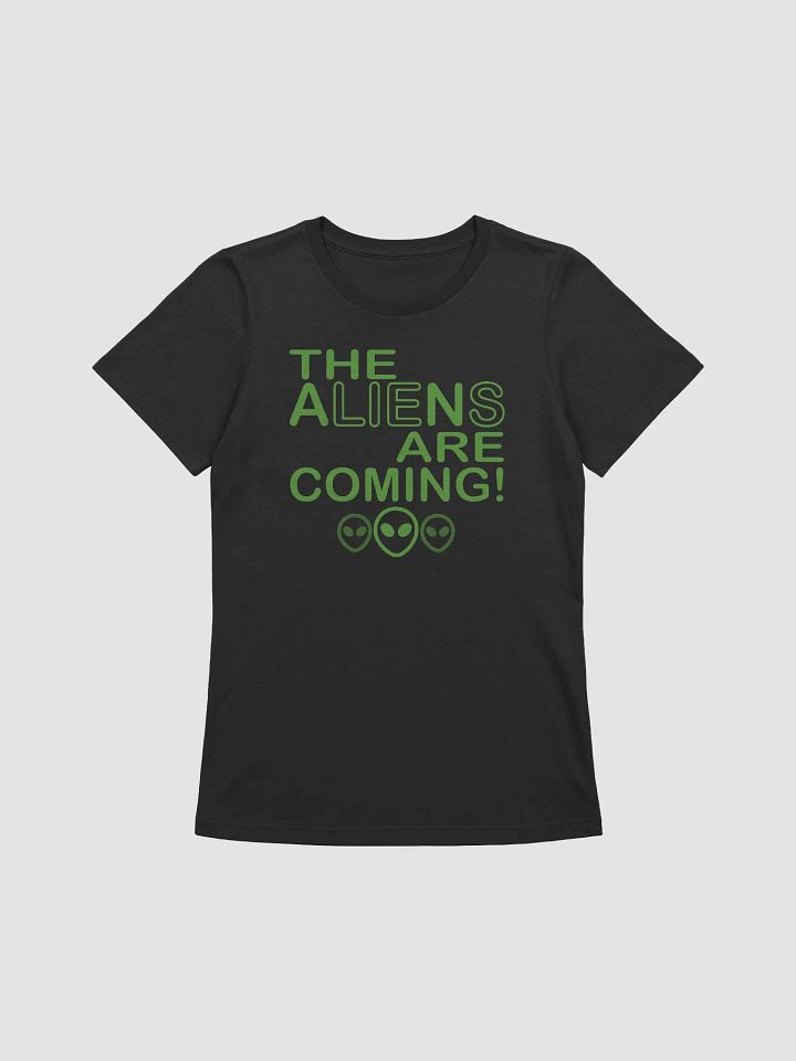 The Aliens Are Coming! - Green - Bella+Canvas Women's Supersoft Relaxed-fit T-Shirt product image (2)