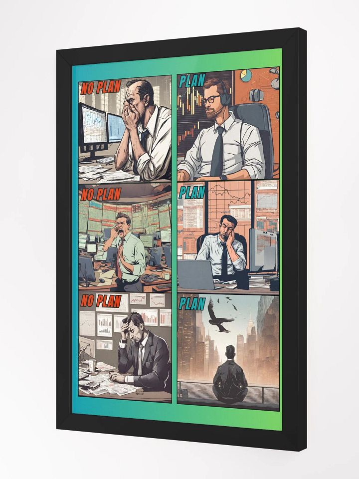 Plan vs No Plan Custom Framed Art product image (3)