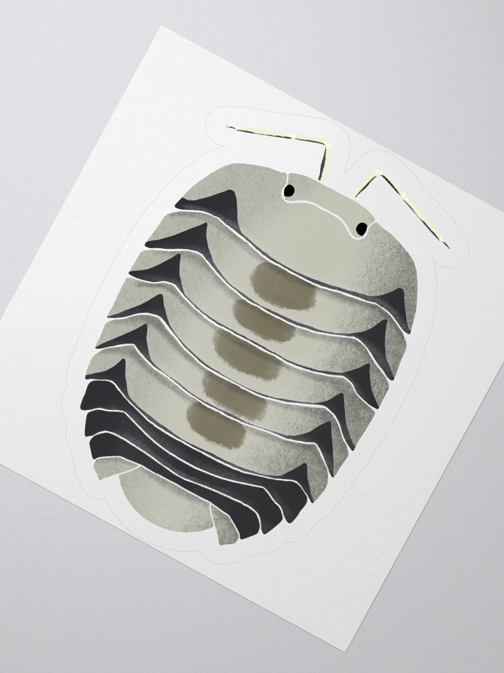 White Tiger Isopod Sticker product image (5)
