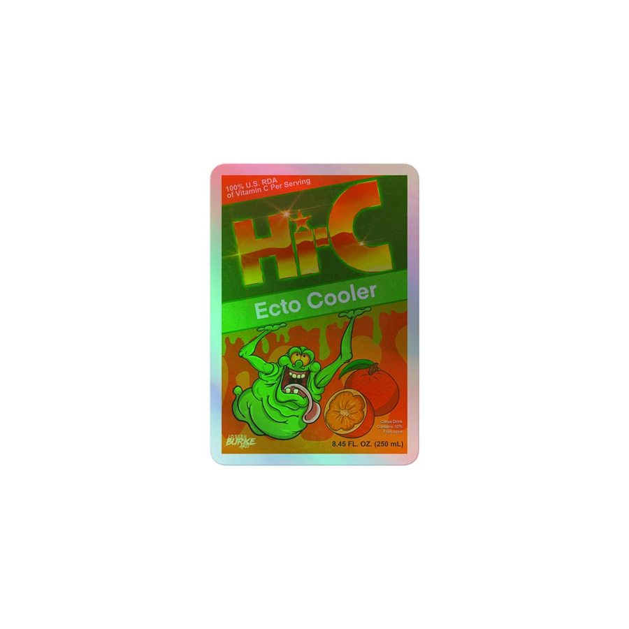 Hi-C Ecto Cooler Reissue Juice Box Holofoil Sticker product image (1)