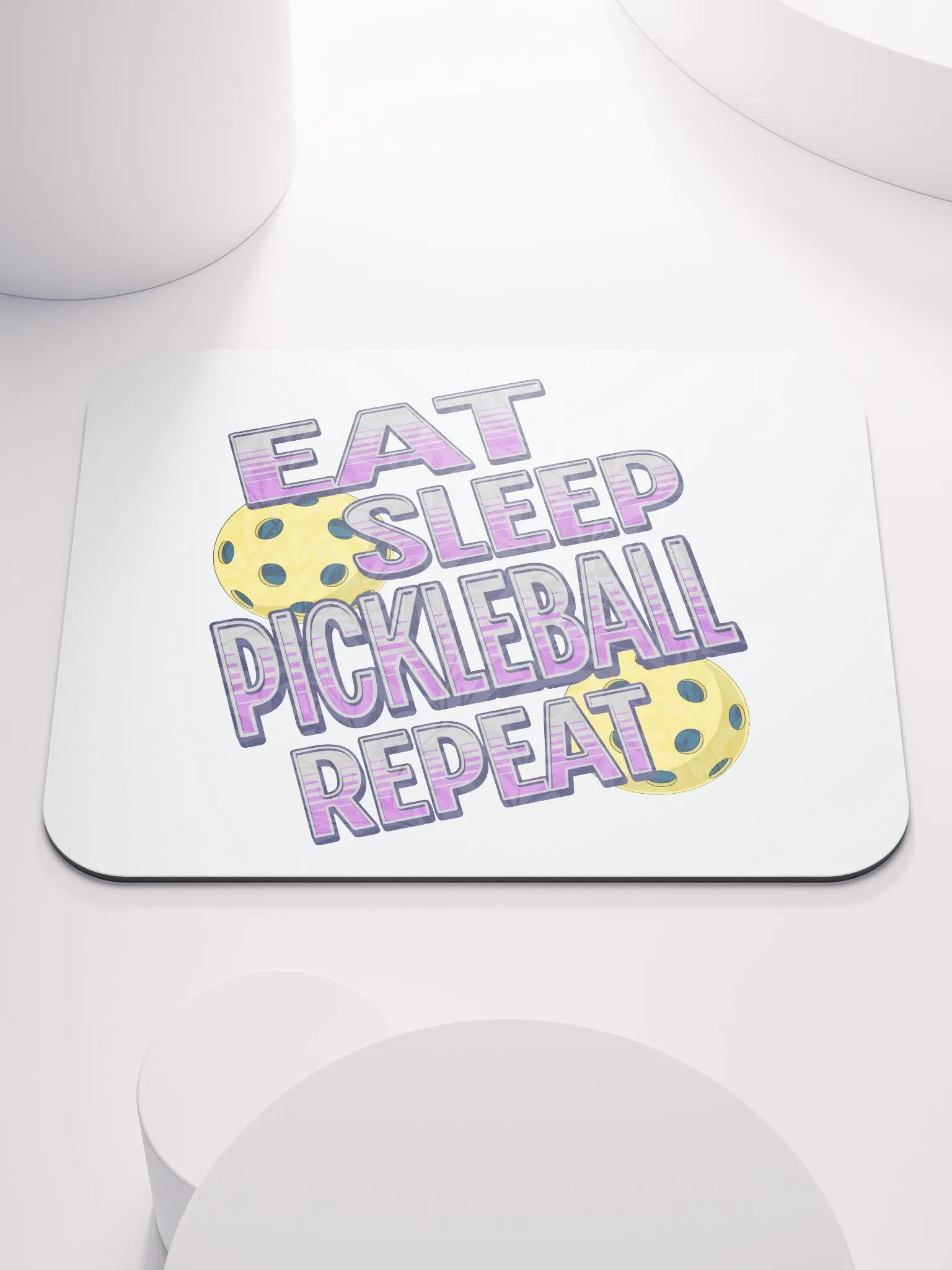 Eat Sleep Pickleball Repeat Angle Passion Mouse Pad product image (1)