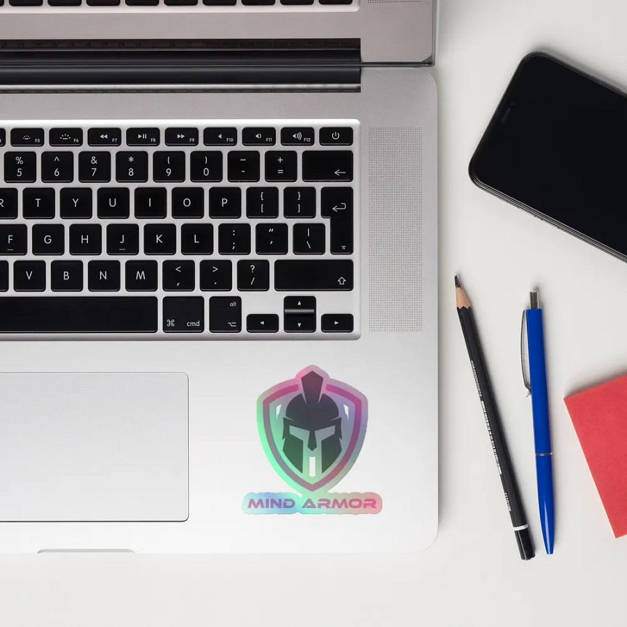 Mind Armor - Kiss-Cut Holographic Sticker- Pink product image (5)