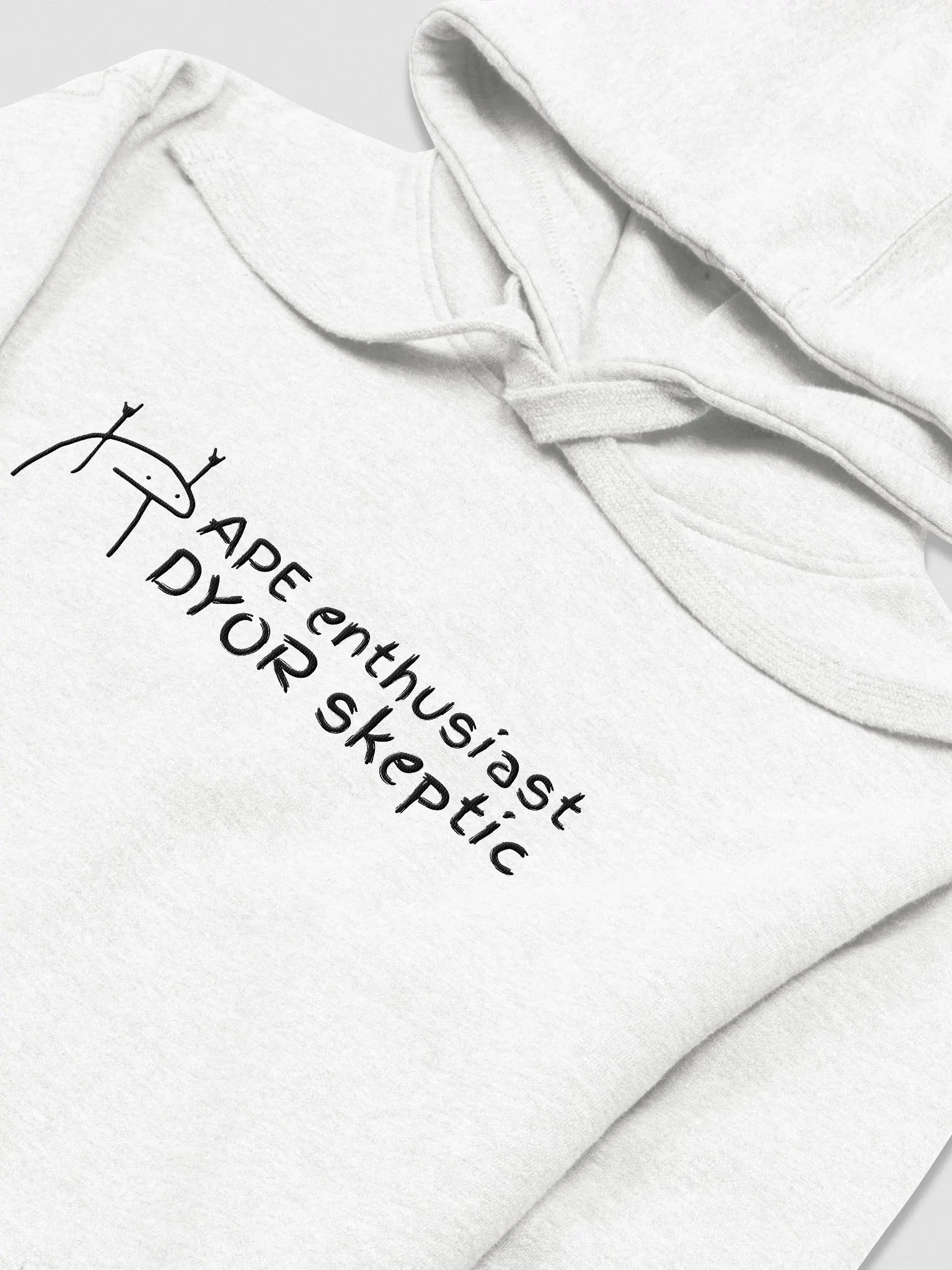 APE Enthusiast | Crypto meme Embroidered Hoodie - Light Colors product image (2)