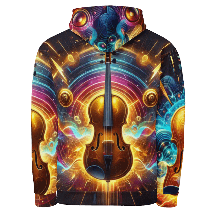 Violin Musical Instrument - All-Over Unisex Hoodie #2 product image (2)