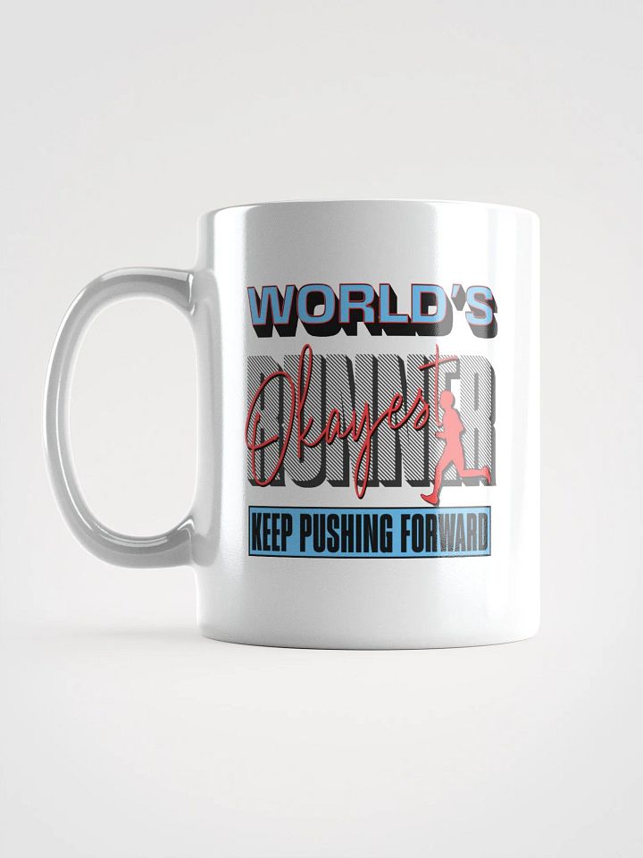 Worlds Okayest Runner Keep Pushing Forward Mug product image (1)