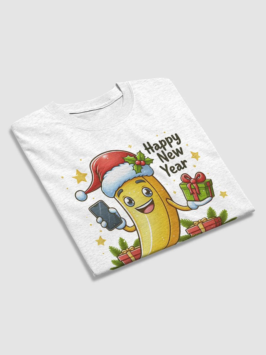 Cheerful Banana Santa Happy New Year T-Shirt product image (3)