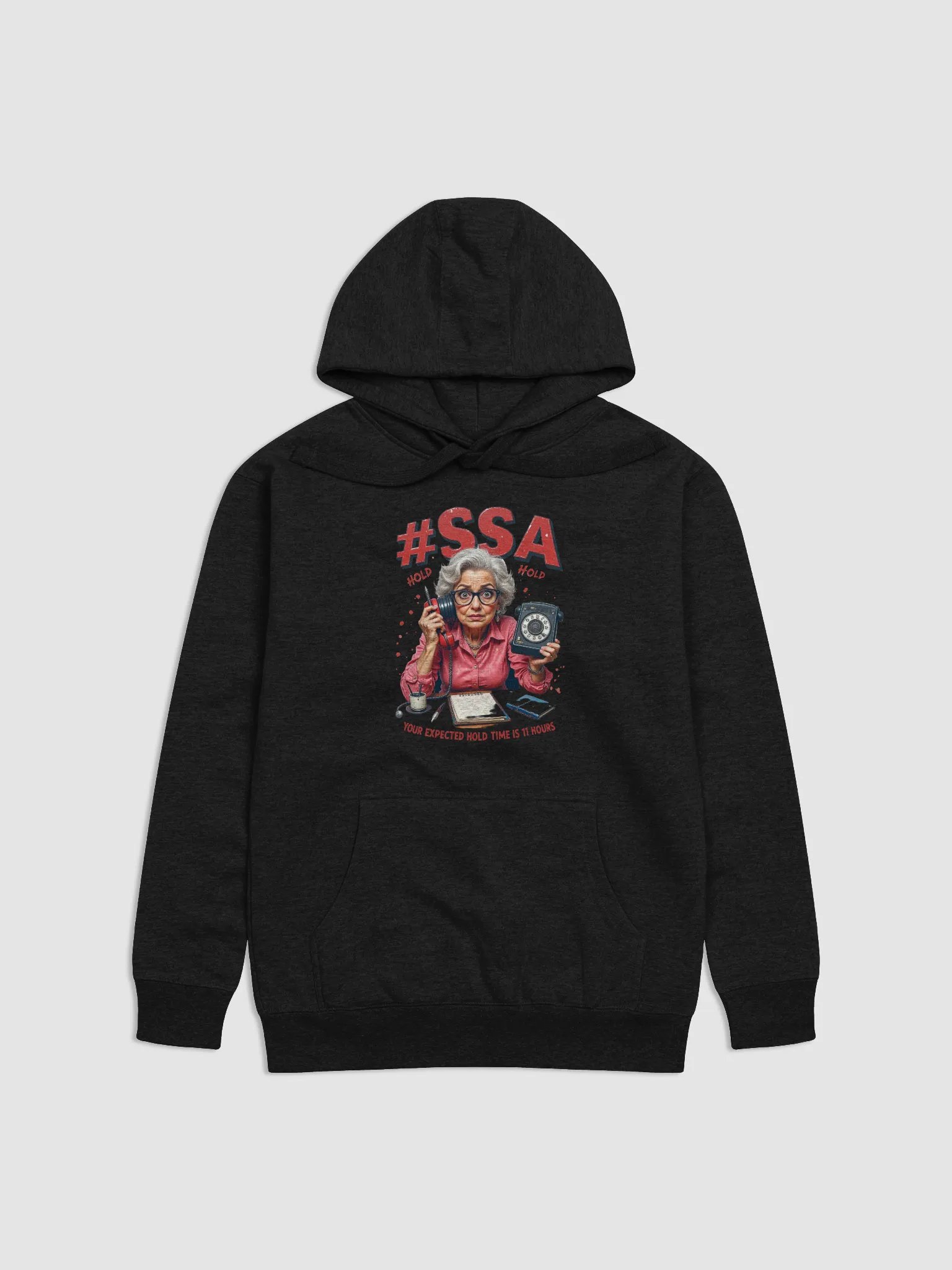 Social Security Hold Time Hoodie product image (6)