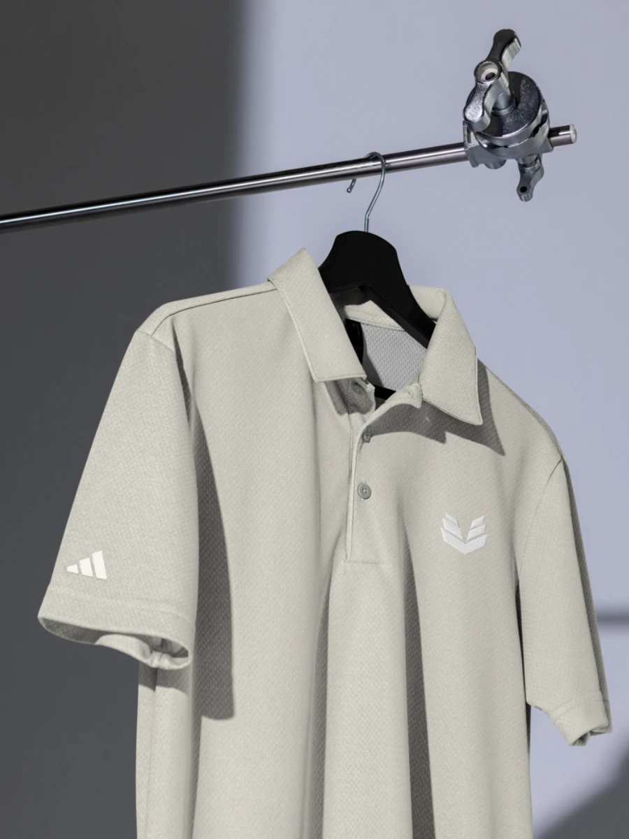 Valkence x adidas Space-Dyed Polo Shirt - Grey One Heather product image (8)