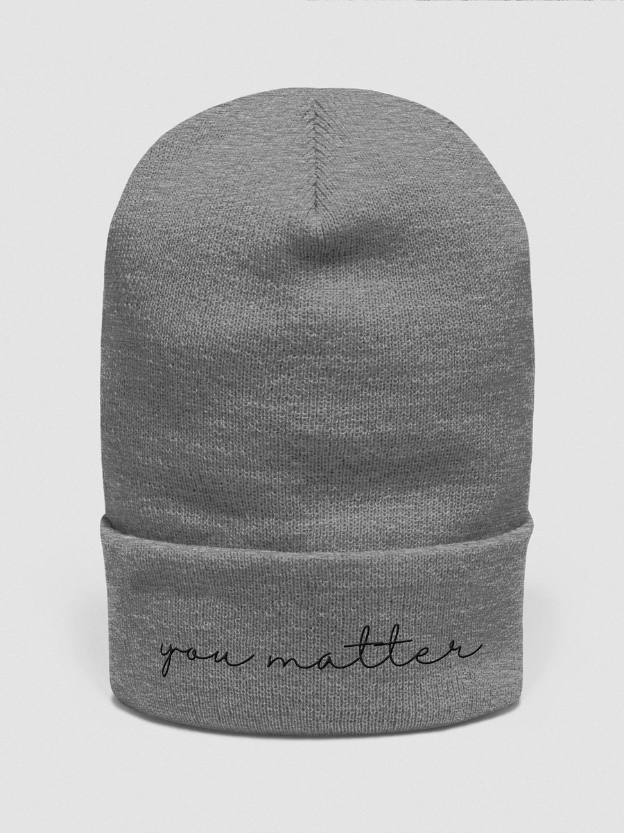 You Matter Script Beanie product image (2)
