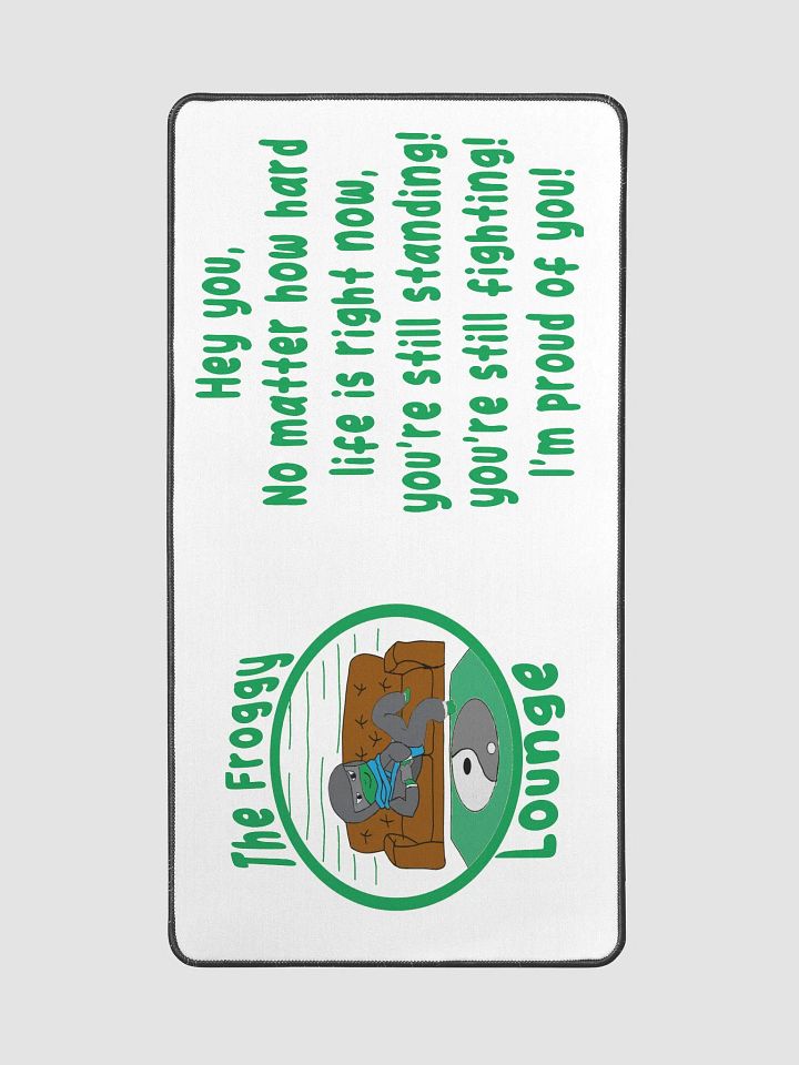 hey you desk mat - green product image (2)