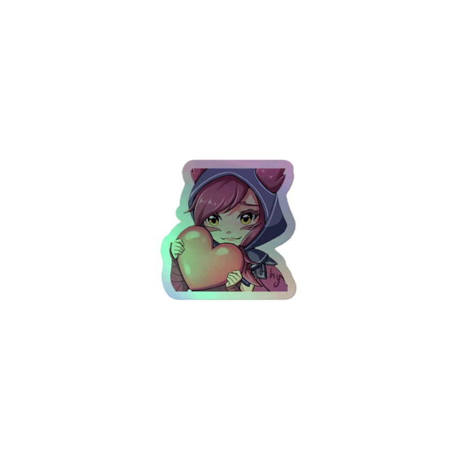 Xayah holo sticker product image (1)