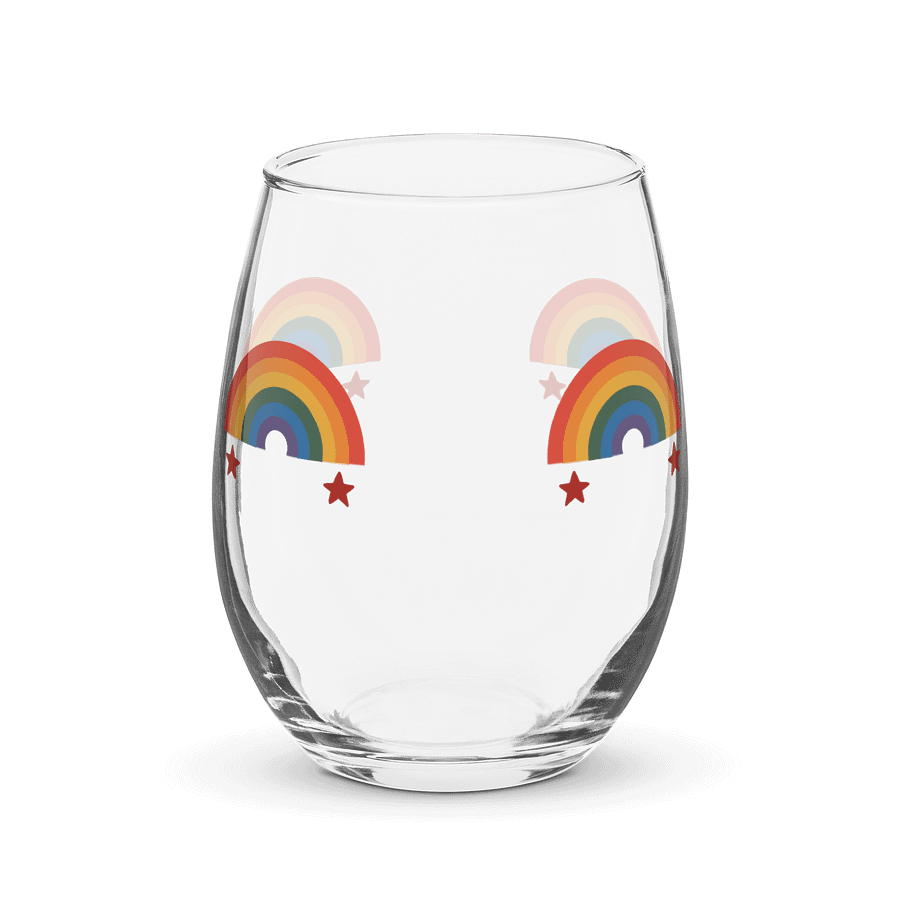 Rainbow Elegance Stemless Wine Glass product image (1)